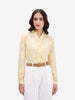 Yellow Jacquard Top
