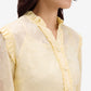 Yellow Jacquard Top