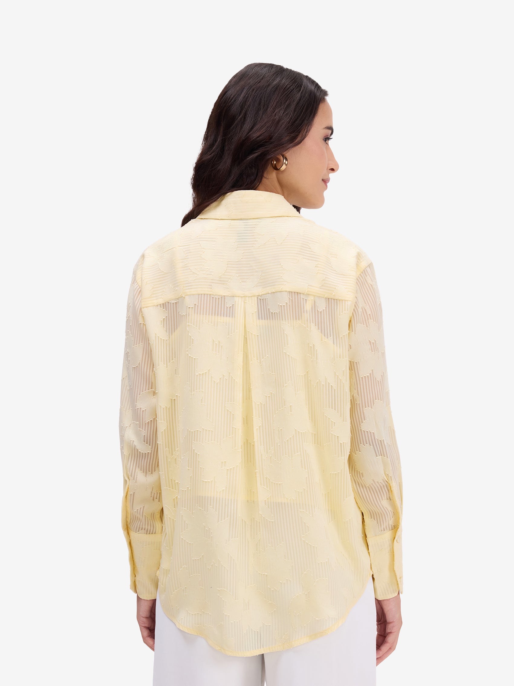 Yellow Jacquard Shirt