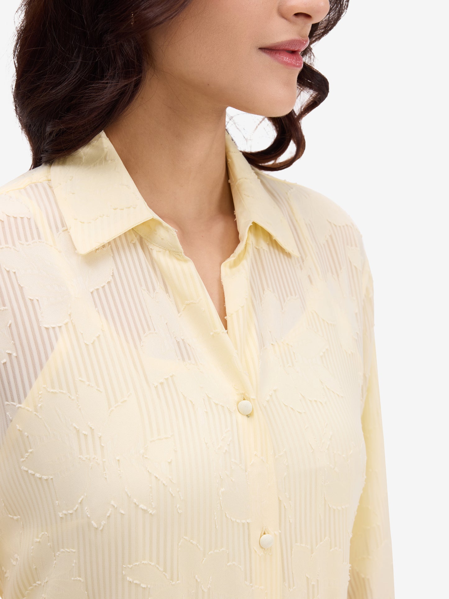 Yellow Jacquard Shirt