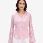 Pink Jacquard Top
