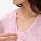 Pink Jacquard Top