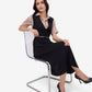 Black A-Line Pinafore Dress