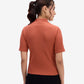 Brown Ribbed Knit Top