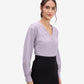 Lavender V-Neck Top