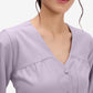 Lavender V-Neck Top