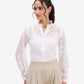 White Jacquard Top