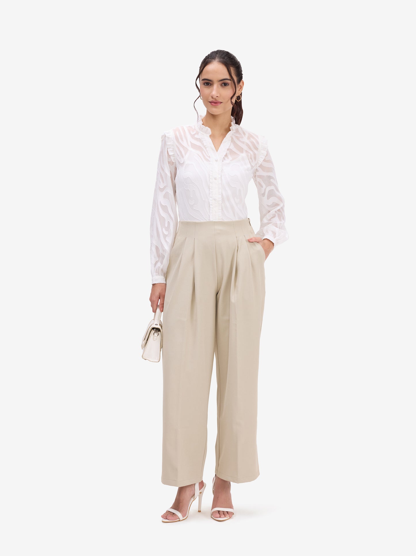 White Jacquard Shirt