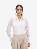 White Jacquard Shirt