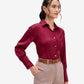 Maroon Satin Shirt