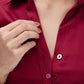 Maroon Satin Shirt
