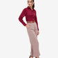 Maroon Satin Shirt