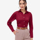 Maroon Satin Shirt