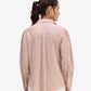 Beige Satin Lapel Collar Shirt