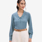Blue Pintuck Top