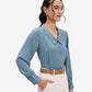 Blue Pintuck Top