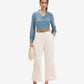 Blue Pintuck Top