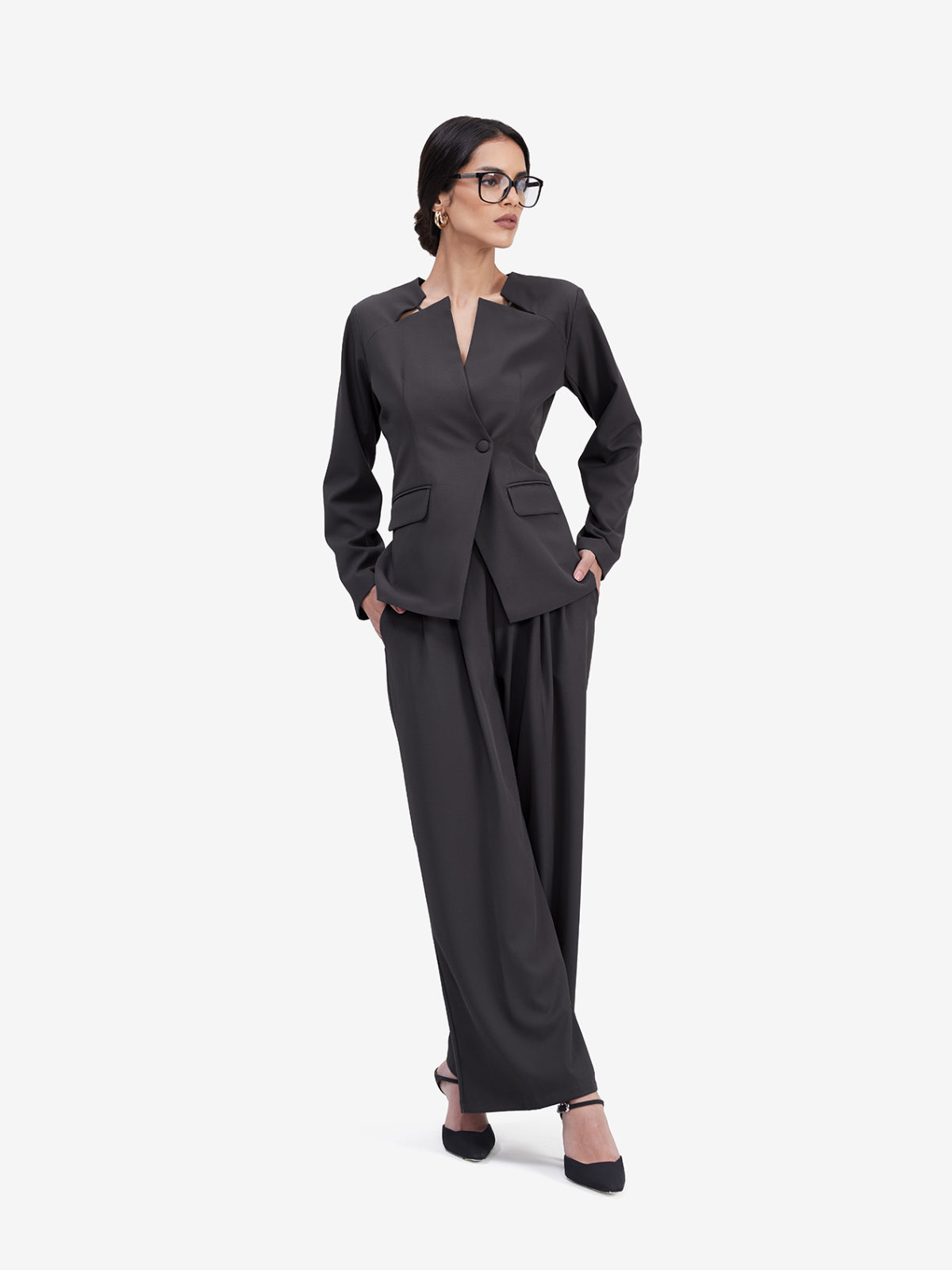 Dark Grey Formal Blazer