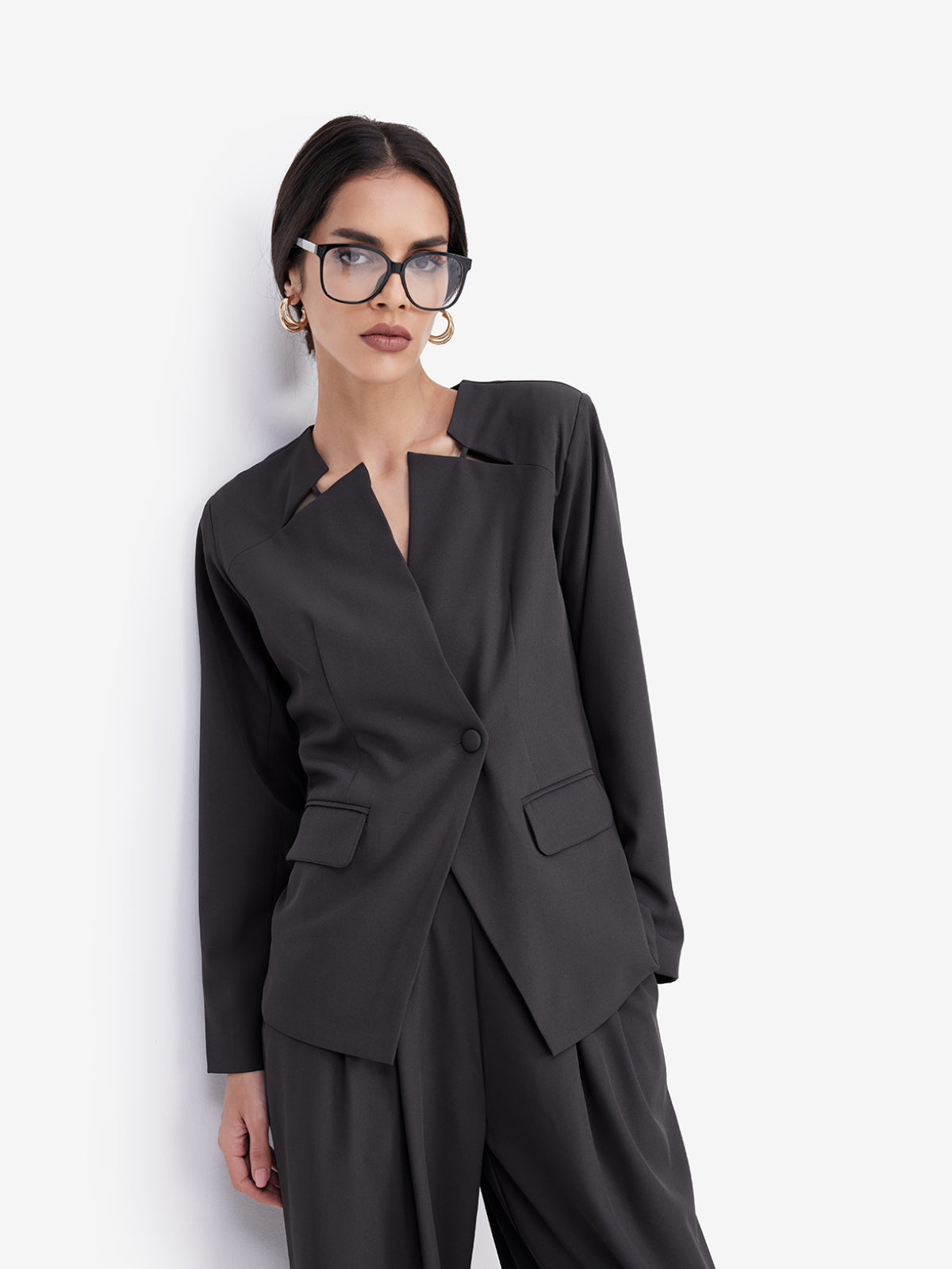 Dark Grey Formal Blazer