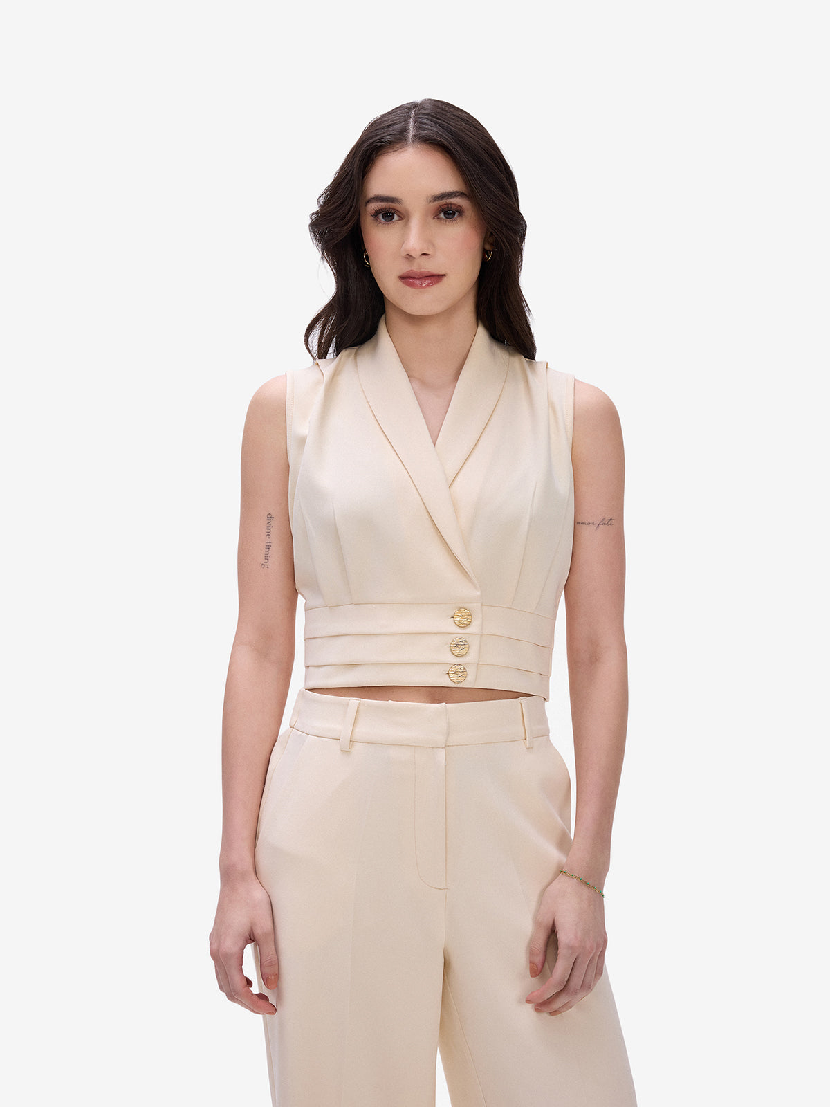 Off White Formal Waistcoat