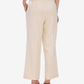 Beige Wide Leg Trousers