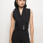Business Formal Collared Sleeveless Waist