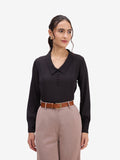 Black Pintuck Top