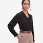 Black Pintuck Top