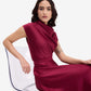 Maroon Luxe Satin Co-Ord