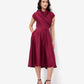 Maroon Luxe Satin Co-Ord