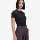 Black Body-Fitted Top