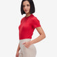 Red Body-Fitted Top