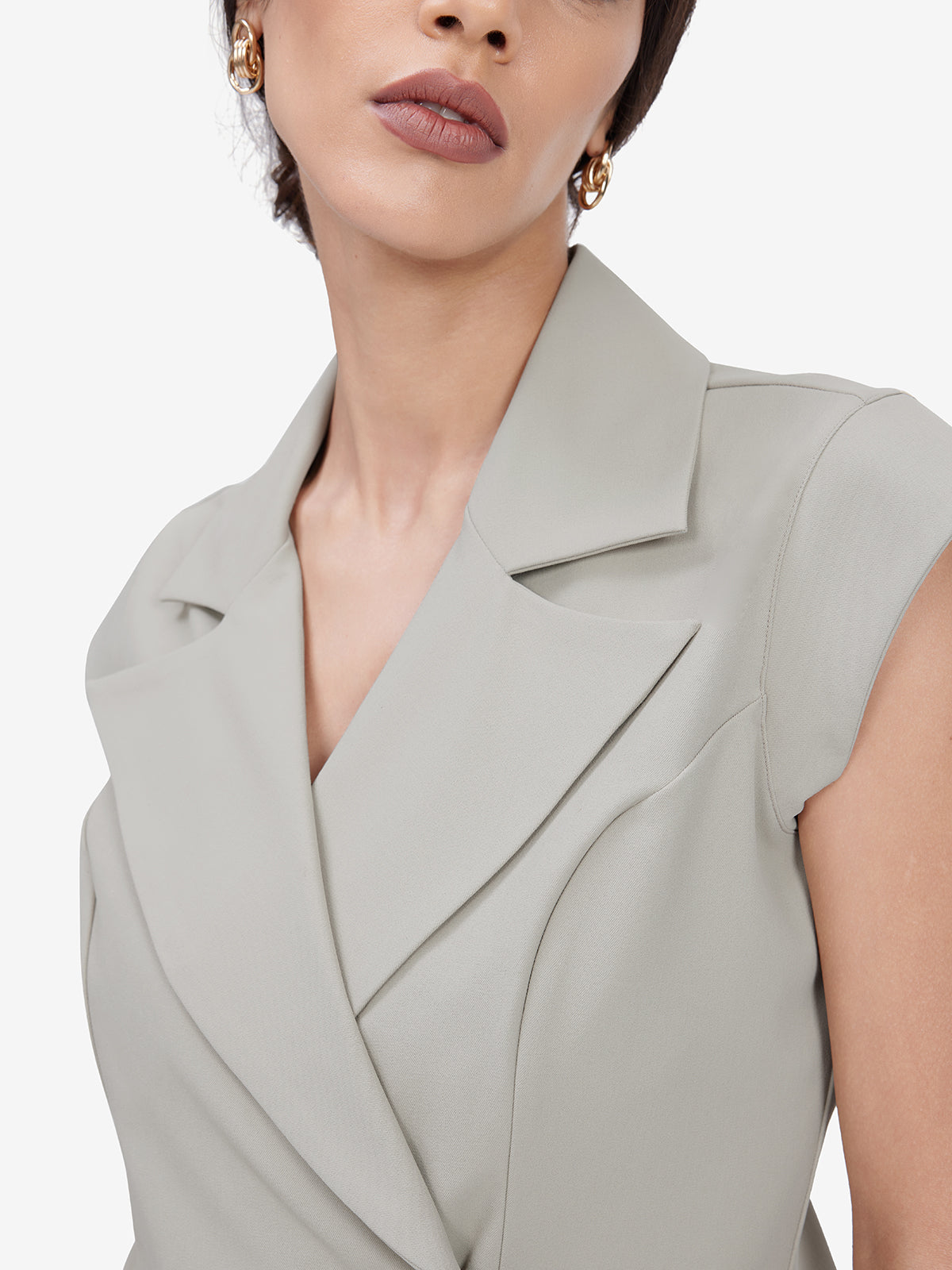 Ivory Blazer Top