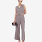Light Brown Wrap Top