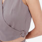 Light Brown Wrap Top