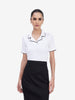 White Lapel Collar Top