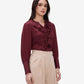 Maroon Ruffle Top