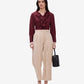 Maroon Ruffle Top