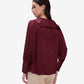 Maroon Ruffle Top