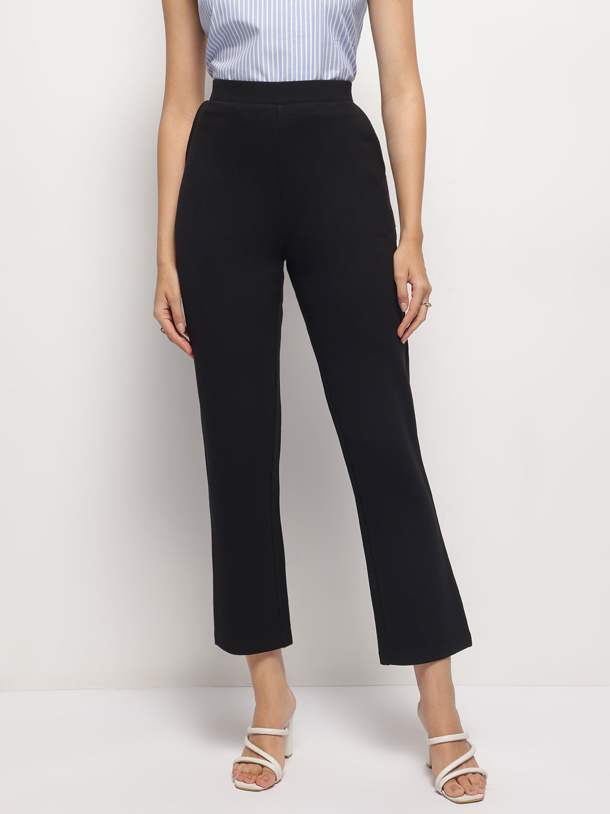 Straight High Waist Stretchable Pant
