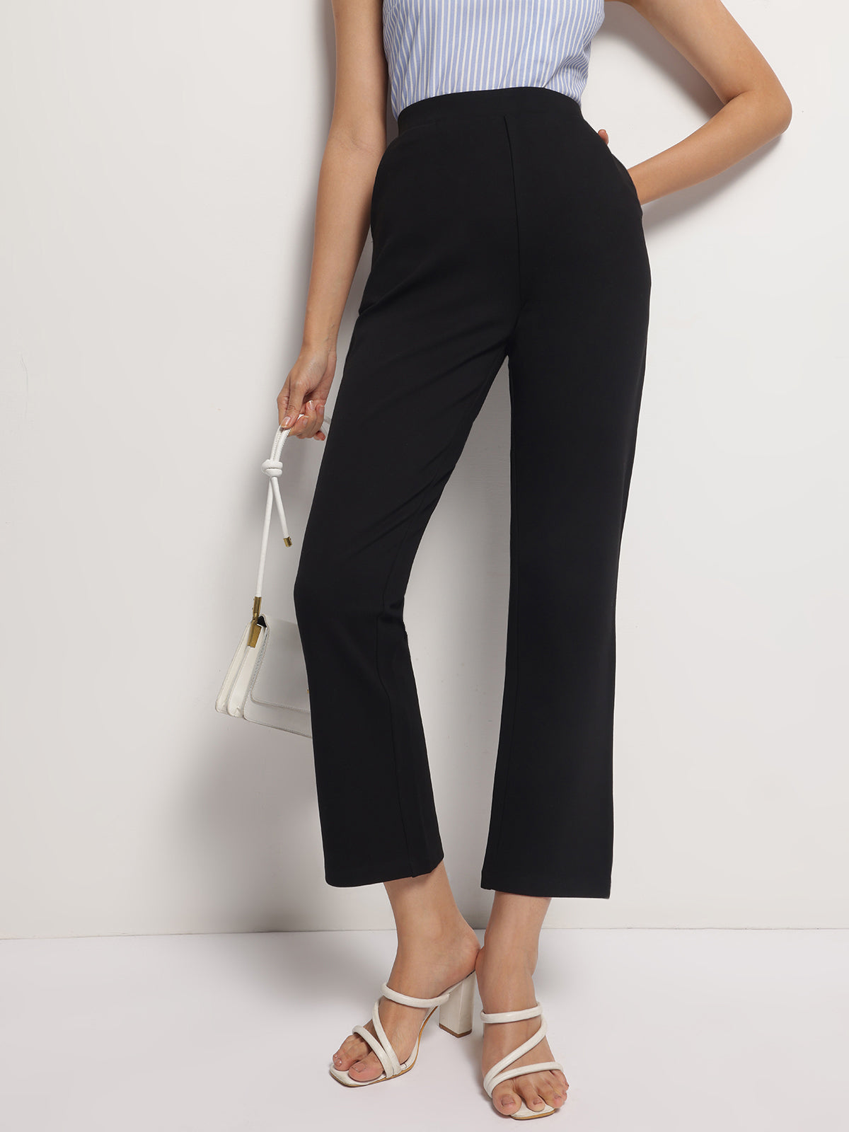 Straight High Waist Stretchable Pant