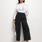 Wide-Leg High Waist Korean Style Pants