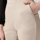 Ivory Slip On Wide Leg Trouser