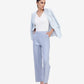 Powder Blue Slip On Trouser