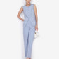 Powder Blue Slip On Trouser