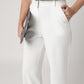BreezeFlow White Wide Leg Pants