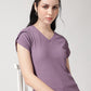 Lavender Round Neck Tee
