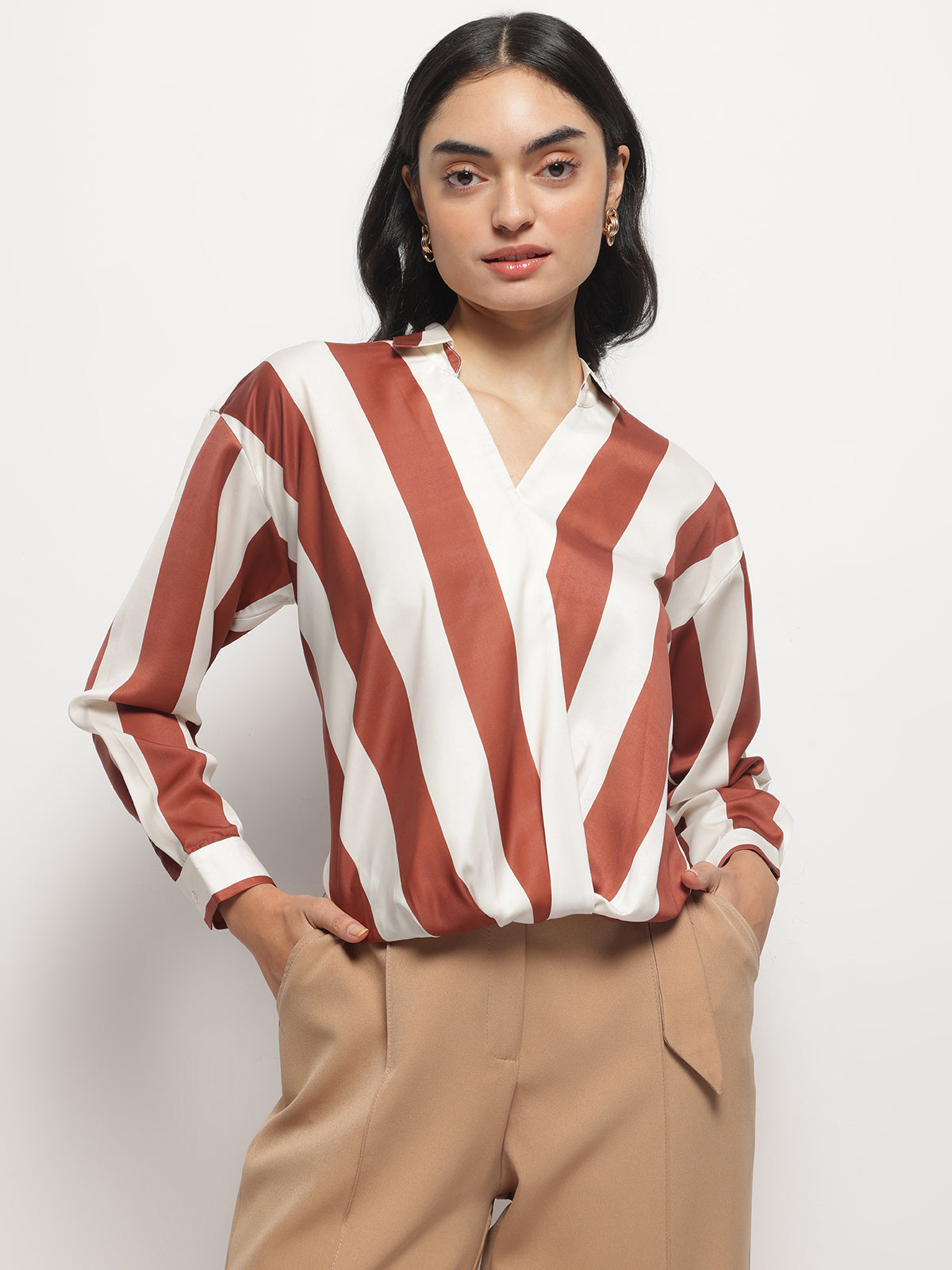 Asymmetrical Full Sleeves Top