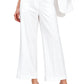White Wide Leg Trousers