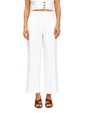 White Wide Leg Trousers